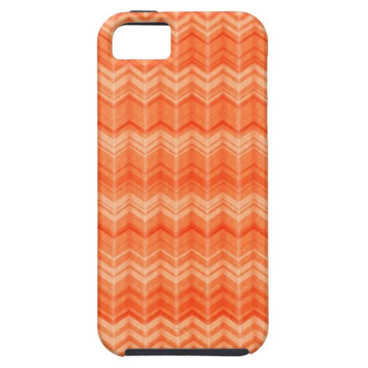 Rood abstract zigzagpatroon Case-Mate iPhone case (Achterkant)
