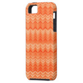 Rood abstract zigzagpatroon Case-Mate iPhone case (Achterkant Links)