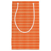 Rood abstract zigzagpatroon klein cadeauzakje (Voorkant)