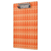 Rood abstract zigzagpatroon klembord (Links)