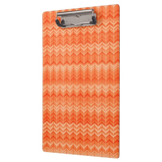 Rood abstract zigzagpatroon klembord (Links)