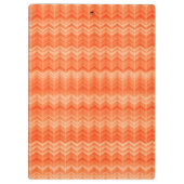 Rood abstract zigzagpatroon klembord (Achterkant)