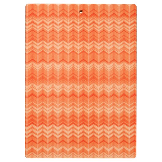 Rood abstract zigzagpatroon klembord (Achterkant)