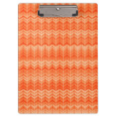 Rood abstract zigzagpatroon klembord (Voorkant)