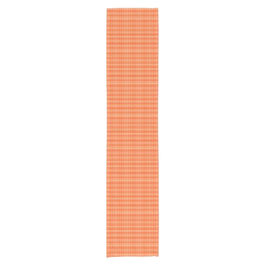 Rood abstract zigzagpatroon korte tafelloper (Voorkant)