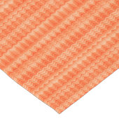 Rood abstract zigzagpatroon korte tafelloper (Hoek)