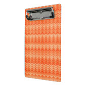 Rood abstract zigzagpatroon mini klembord (Angled2)