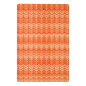 Rood abstract zigzagpatroon mini klembord (Achterkant)