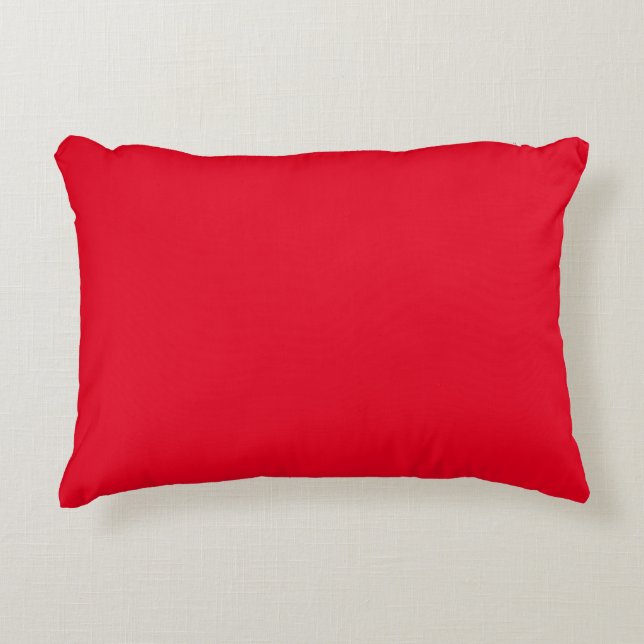 Rood Accent Kussen 16" x 12" (Voorkant)