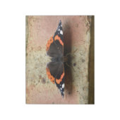 Rood, admiraal Butterfly-blok Notitieblok (Linkerzijde)