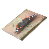 Rood, admiraal Butterfly-blok Notitieblok (Schuin)
