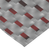 Rood afbeelding onder grijze borden, rechthoekige  tafelkleed (Gekanteld)