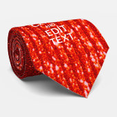 Rood afdrukken personaliseer je Keep Calm Gift Stropdas (Opgerold)