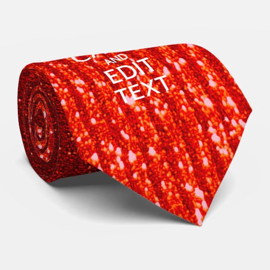 Rood afdrukken personaliseer je Keep Calm Gift Stropdas (Opgerold)