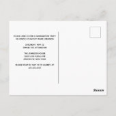 Rood Afstuderen Aankondiging Chic 2023 Afstuderen Briefkaart (Achterkant)