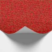 Rood Afstuderen Confetti Gift Wrapping Cadeaupapier (Hoek)