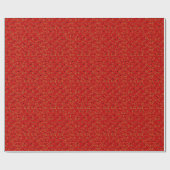 Rood Afstuderen Confetti Gift Wrapping Cadeaupapier (Vlak)