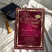 Rood Afstuderen met druppeldeksel Diamanten Kaart