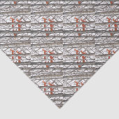 Rood afval in Bossen Art Unieke Gift Wrap Tissuepapier (Detail)