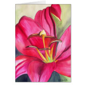 Rood Alert Lily waterverf (Voorkant)