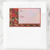 Rood Als de Flame Gift Label Stickers (Tas)