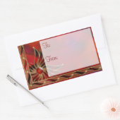 Rood Als de Flame Gift Label Stickers (Envelop)