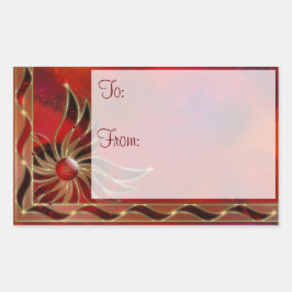 Rood Als de Flame Gift Label Stickers