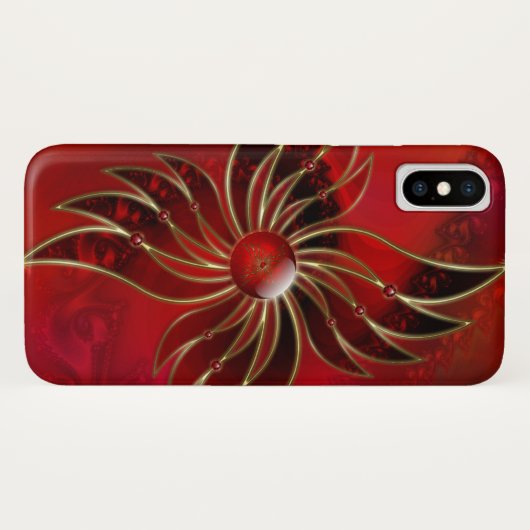 Rood als de FlamiPhone Case-Mate iPhone Case (Achterkant (horizontaal))