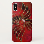 Rood als de FlamiPhone Case-Mate iPhone Case (Achterkant)