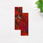 Rood Als de Vlammen Bladwijzer Mini Visitekaartjes (Bureau)