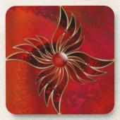 Rood als Onderzetter van de vlamkurk (Voorkant)