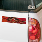 Rood als vlam Bumpersticker (Op Truck)
