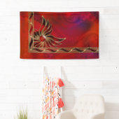 Rood als vlambanner spandoek (Insitu)