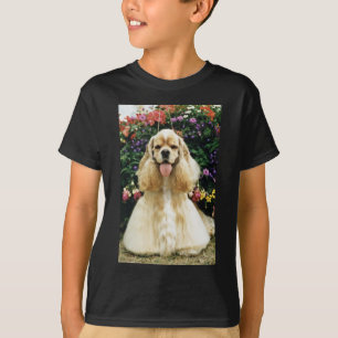 Rood-Amerikaanse cockerspaniel, championbloemen T-shirt