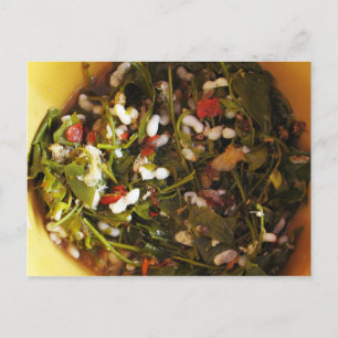 Rood Ant Egg Salad ... Thai Street Food Briefkaart