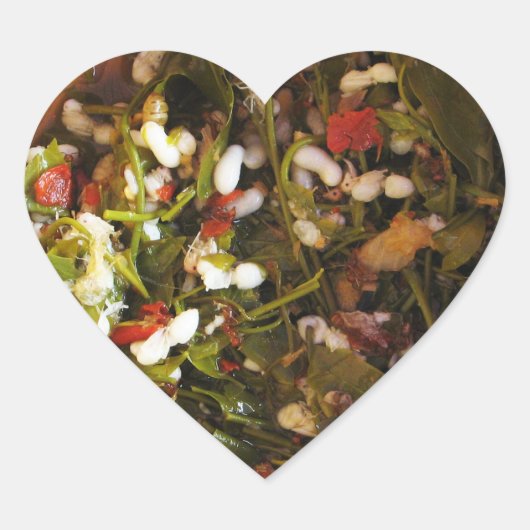 Rood Ant Egg Salad ... Thai Street Food Hart Sticker (Voorkant)