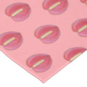 Rood anthuriumventilator naadloos patroon op tafelkleed (Gekanteld)