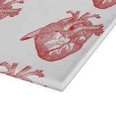 Rood Antiek anatomisch hart Snijplank (Hoek)