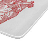 Rood Antiek anatomisch hart Snijplank (Hoek)