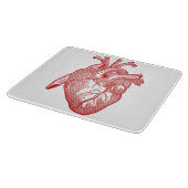 Rood Antiek anatomisch hart Snijplank (Hoek)