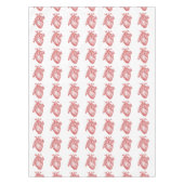 Rood Antiek anatomisch hart Tafelkleed (Voorkant)