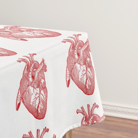 Rood Antiek anatomisch hart Tafelkleed (Voorbeeld)