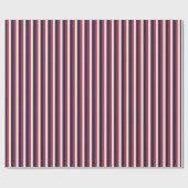 Rood Antiek Wit & Blauw Cadeaupapier (Vlak)