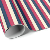 Rood Antiek Wit & Blauw Cadeaupapier (Rol Hoek)