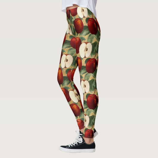 rood appel botanisch gouden alfabet leggings (Links)