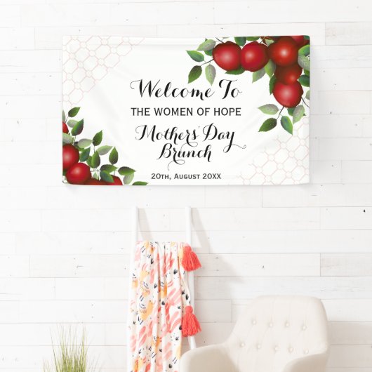 Rood appelfruit op Trellis | Banquet Spandoek (Insitu)