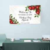 Rood appelfruit op Trellis | Banquet Spandoek (Beurs)