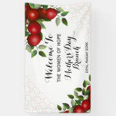 Rood appelfruit op Trellis | Banquet Spandoek (Verticaal)