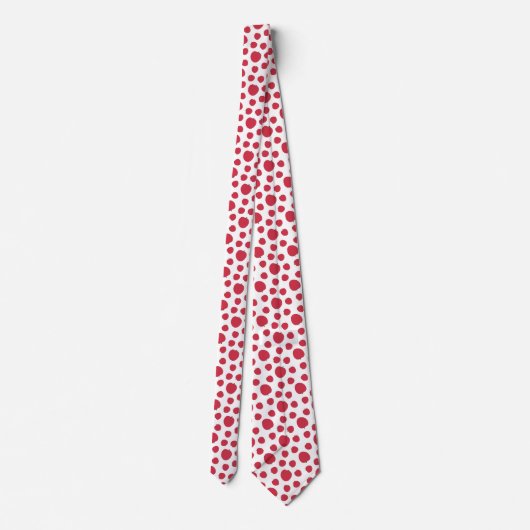 Rood appelpatroon stropdas (Achterkant)