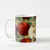 rood appels gouden alfabet monogram koffiemok (Links)